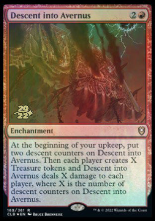 Descent into Avernus [Commander Legends: Battle for Baldur's Gate Prerelease Promos] | Cards and Coasters CA