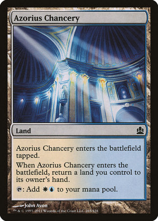 Azorius Chancery [Commander 2011] | Cards and Coasters CA