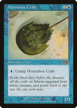 Horseshoe Crab [Urza's Saga] | Cards and Coasters CA