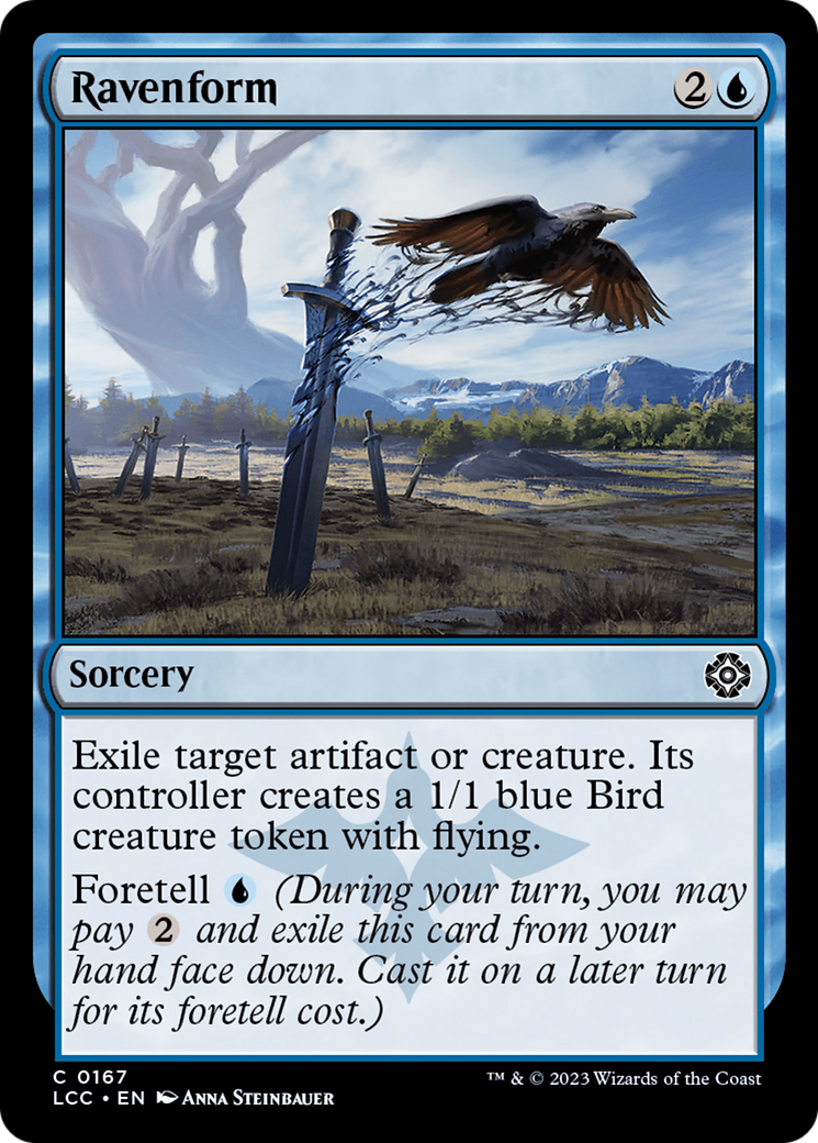 Ravenform [The Lost Caverns of Ixalan Commander] | Cards and Coasters CA