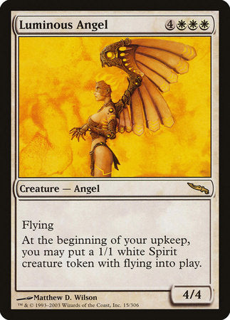 Luminous Angel [Mirrodin] | Cards and Coasters CA