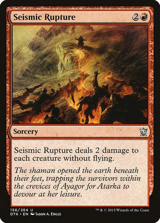 Seismic Rupture [Dragons of Tarkir] | Cards and Coasters CA