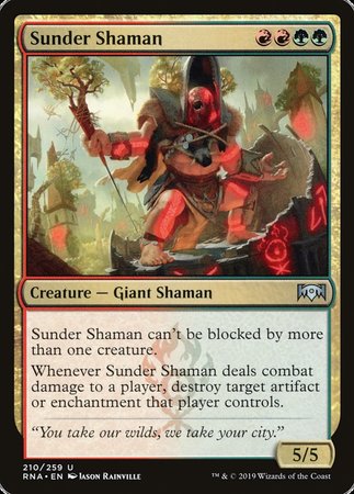 Sunder Shaman [Ravnica Allegiance] | Cards and Coasters CA