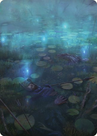 The Dead Marshes Art Card [The Lord of the Rings: Tales of Middle-earth Art Series] | Cards and Coasters CA