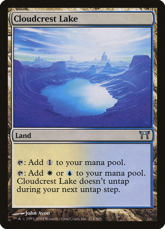 Cloudcrest Lake [Champions of Kamigawa] | Cards and Coasters CA