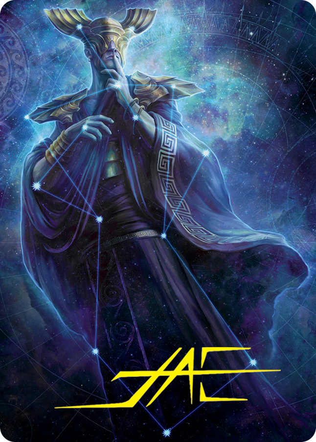 Atris, Oracle of Half-Truths Art Card (Gold-Stamped Signature) [March of the Machine Art Series] | Cards and Coasters CA