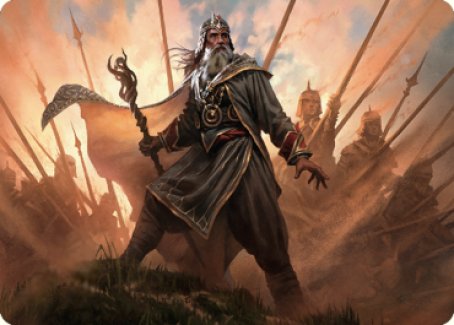 Hazezon, Shaper of Sand Art Card [Dominaria United Art Series] | Cards and Coasters CA