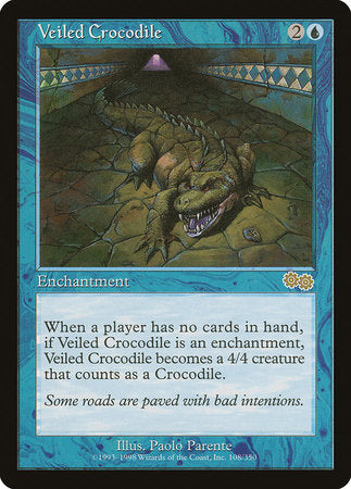 Veiled Crocodile [Urza's Saga] | Cards and Coasters CA