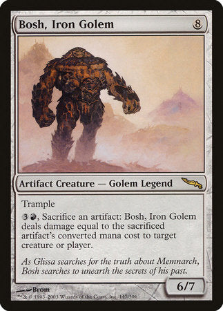 Bosh, Iron Golem [Mirrodin] | Cards and Coasters CA