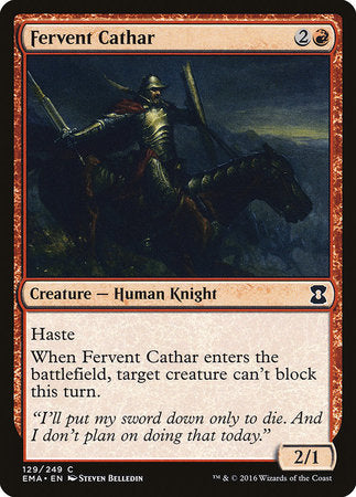Fervent Cathar [Eternal Masters] | Cards and Coasters CA