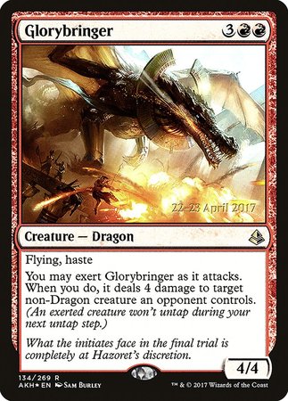 Glorybringer [Amonkhet Promos] | Cards and Coasters CA