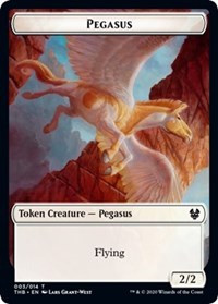Pegasus // Satyr Double-sided Token [Theros Beyond Death Tokens] | Cards and Coasters CA