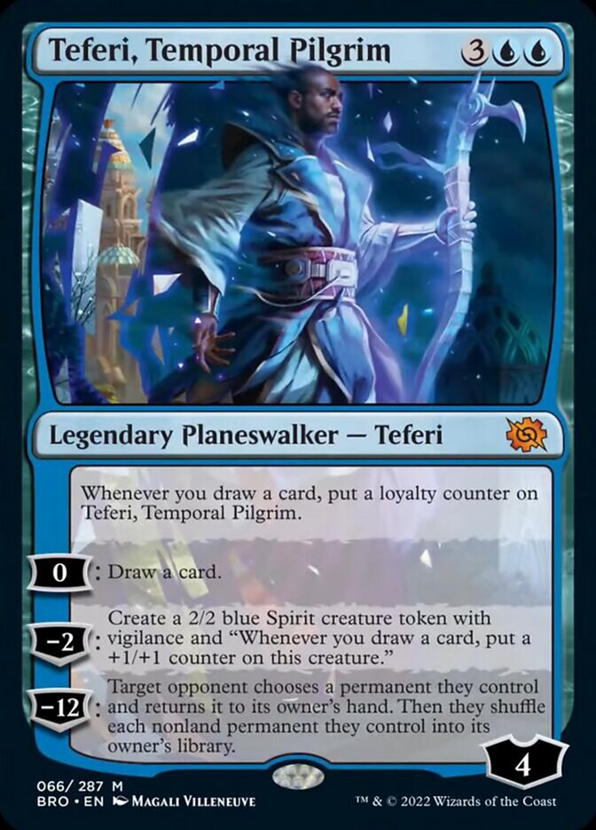 Teferi, Temporal Pilgrim [The Brothers' War] | Cards and Coasters CA