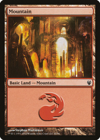 Mountain (41) [Duel Decks: Izzet vs. Golgari] | Cards and Coasters CA