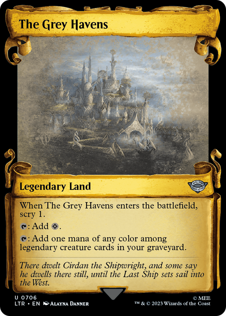 The Grey Havens [The Lord of the Rings: Tales of Middle-Earth Showcase Scrolls] | Cards and Coasters CA