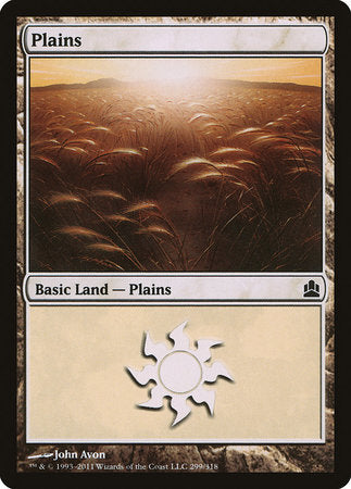 Plains (299) [Commander 2011] | Cards and Coasters CA