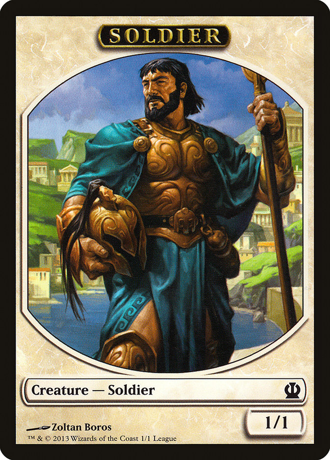 Soldier (Zoltan Boros) [League Tokens 2013] | Cards and Coasters CA