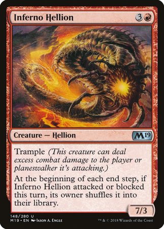 Inferno Hellion [Core Set 2019] | Cards and Coasters CA