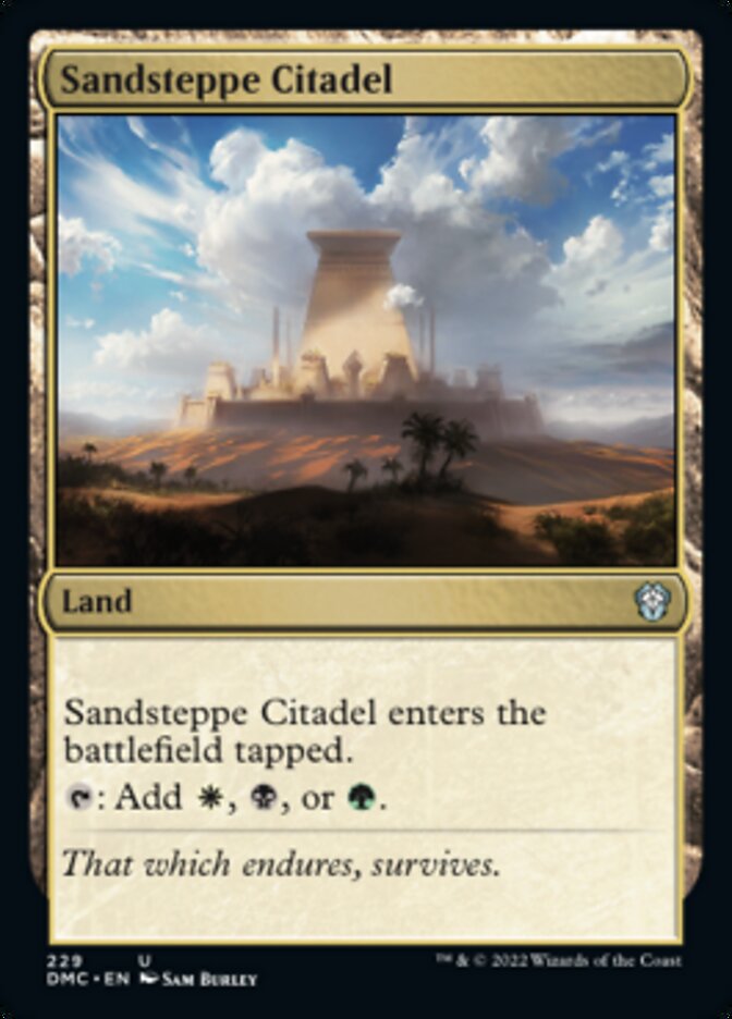 Sandsteppe Citadel [Dominaria United Commander] | Cards and Coasters CA