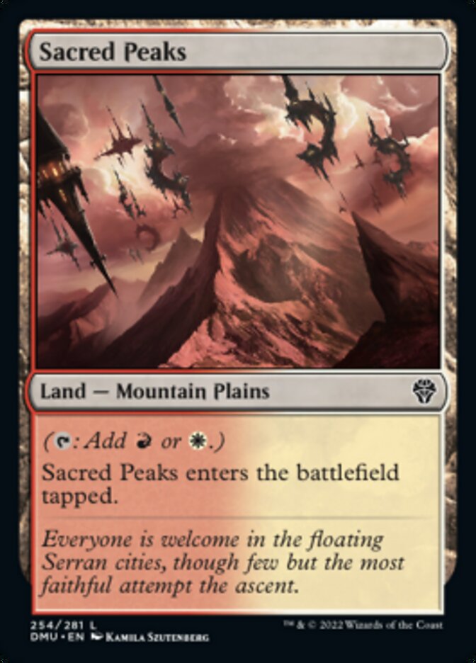 Sacred Peaks [Dominaria United] | Cards and Coasters CA