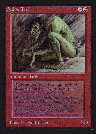 Sedge Troll (IE) [Intl. Collectors’ Edition] | Cards and Coasters CA