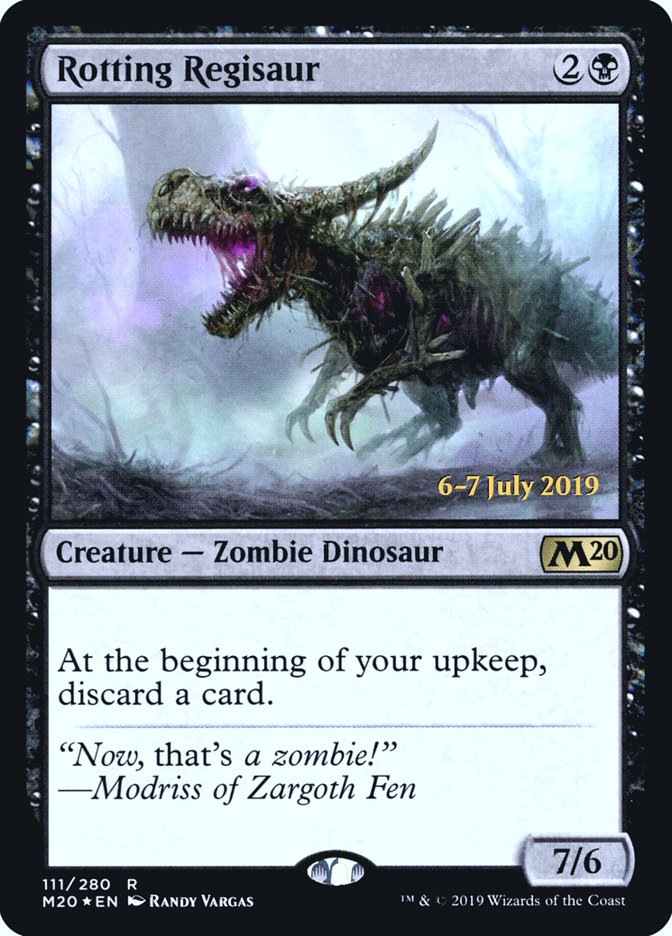 Rotting Regisaur  [Core Set 2020 Prerelease Promos] | Cards and Coasters CA