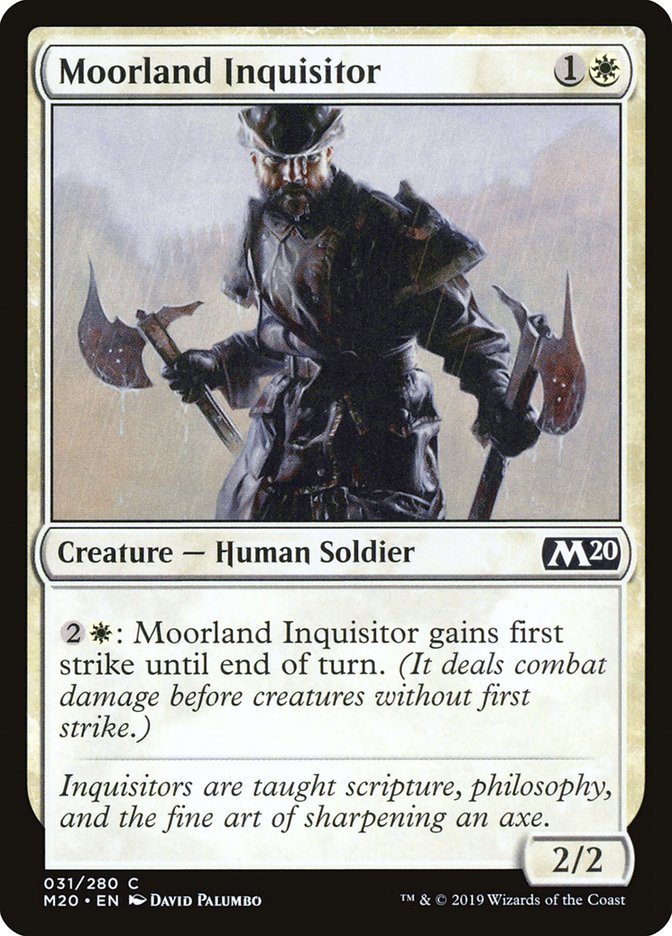 Moorland Inquisitor [Core Set 2020] | Cards and Coasters CA