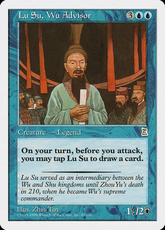 Lu Su, Wu Advisor [Portal Three Kingdoms] | Cards and Coasters CA