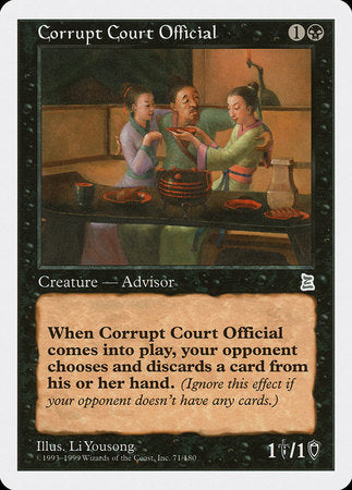 Corrupt Court Official [Portal Three Kingdoms] | Cards and Coasters CA