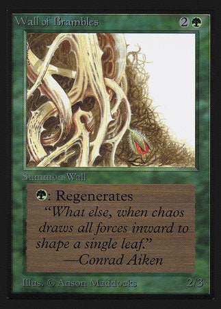 Wall of Brambles (CE) [Collectors’ Edition] | Cards and Coasters CA