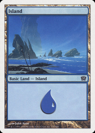 Island (336) [Ninth Edition] | Cards and Coasters CA