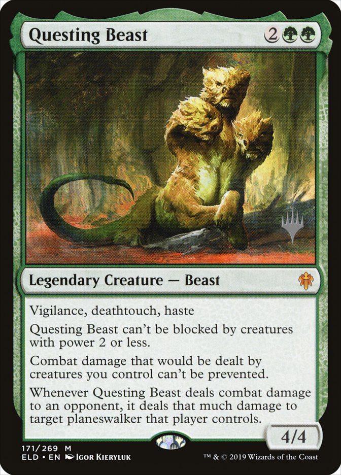 Questing Beast (Promo Pack) [Throne of Eldraine Promos] | Cards and Coasters CA