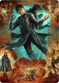 Jace, Mirror Mage 2 Art Card [Zendikar Rising Art Series] | Cards and Coasters CA