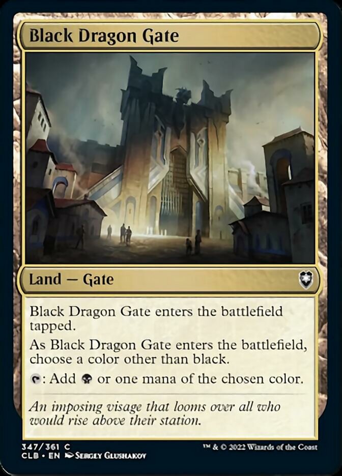 Black Dragon Gate [Commander Legends: Battle for Baldur's Gate] | Cards and Coasters CA