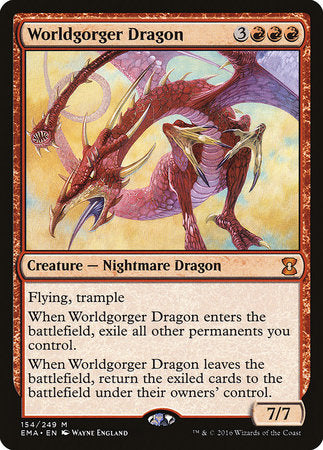 Worldgorger Dragon [Eternal Masters] | Cards and Coasters CA