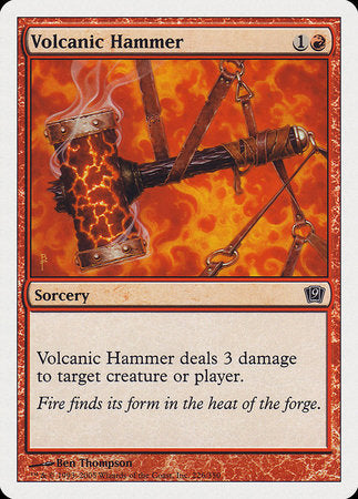 Volcanic Hammer [Ninth Edition] | Cards and Coasters CA