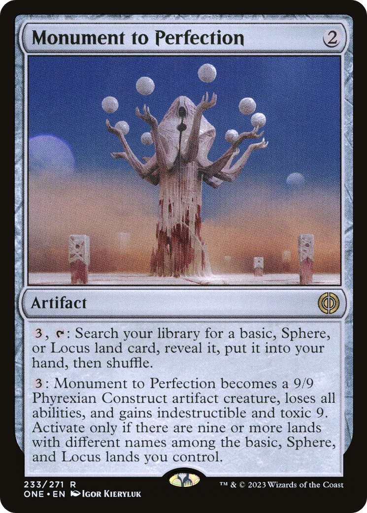 Monument to Perfection [Phyrexia: All Will Be One] | Cards and Coasters CA