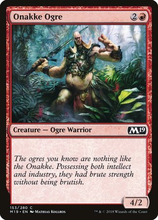 Onakke Ogre [Core Set 2019] | Cards and Coasters CA