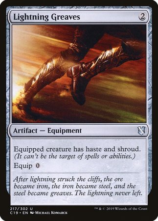 Lightning Greaves [Commander 2019] | Cards and Coasters CA