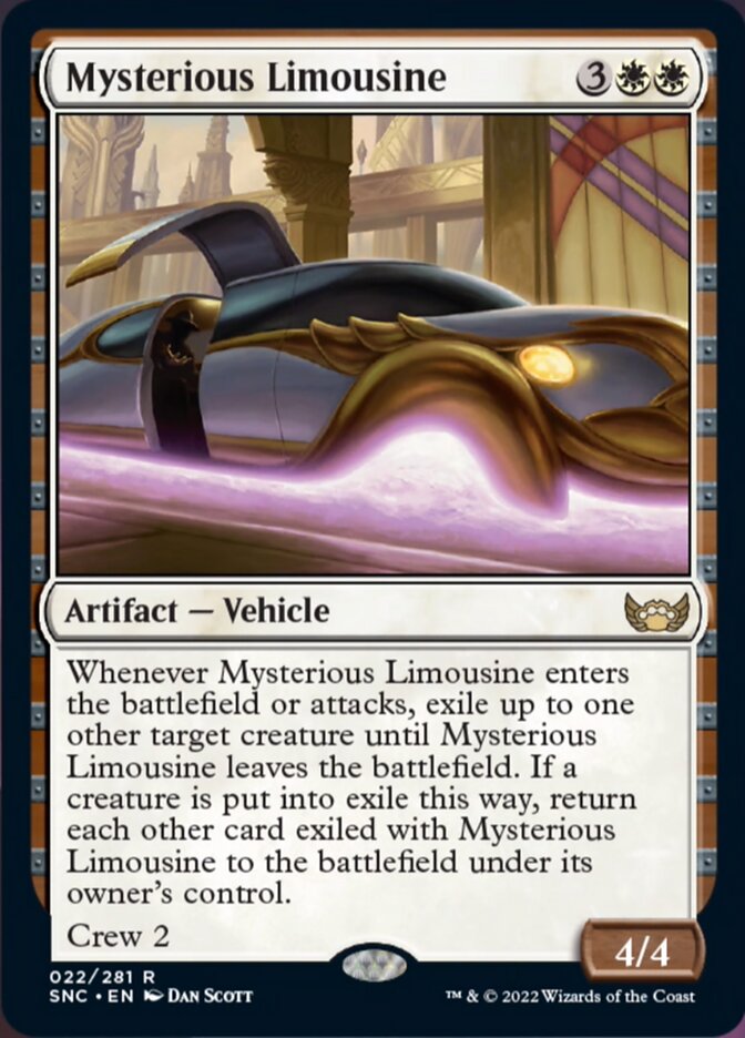 Mysterious Limousine [Streets of New Capenna] | Cards and Coasters CA