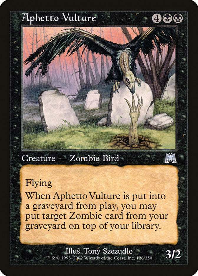 Aphetto Vulture [Onslaught] | Cards and Coasters CA