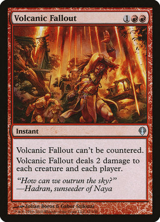 Volcanic Fallout [Archenemy] | Cards and Coasters CA