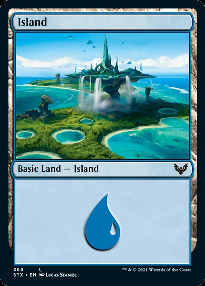 Island (#369) [Strixhaven: School of Mages] | Cards and Coasters CA
