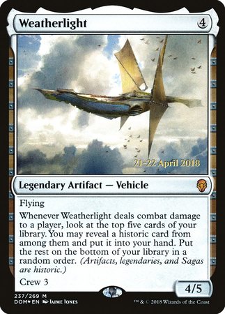 Weatherlight [Dominaria Promos] | Cards and Coasters CA