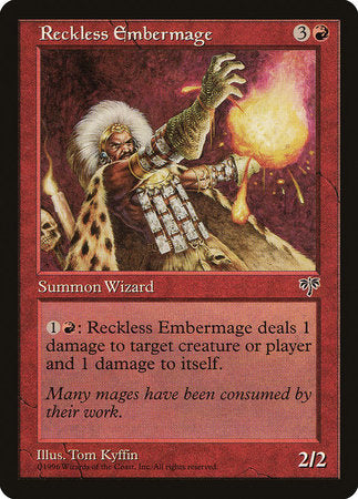 Reckless Embermage [Mirage] | Cards and Coasters CA