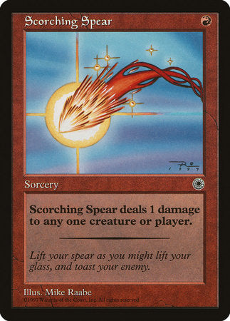 Scorching Spear [Portal] | Cards and Coasters CA