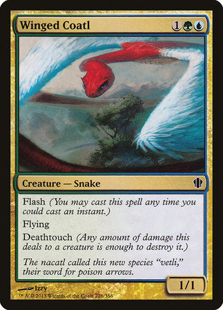 Winged Coatl [Commander 2013] | Cards and Coasters CA