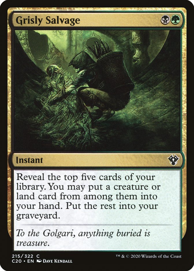 Grisly Salvage [Commander 2020] | Cards and Coasters CA