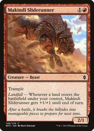 Makindi Sliderunner [Battle for Zendikar] | Cards and Coasters CA