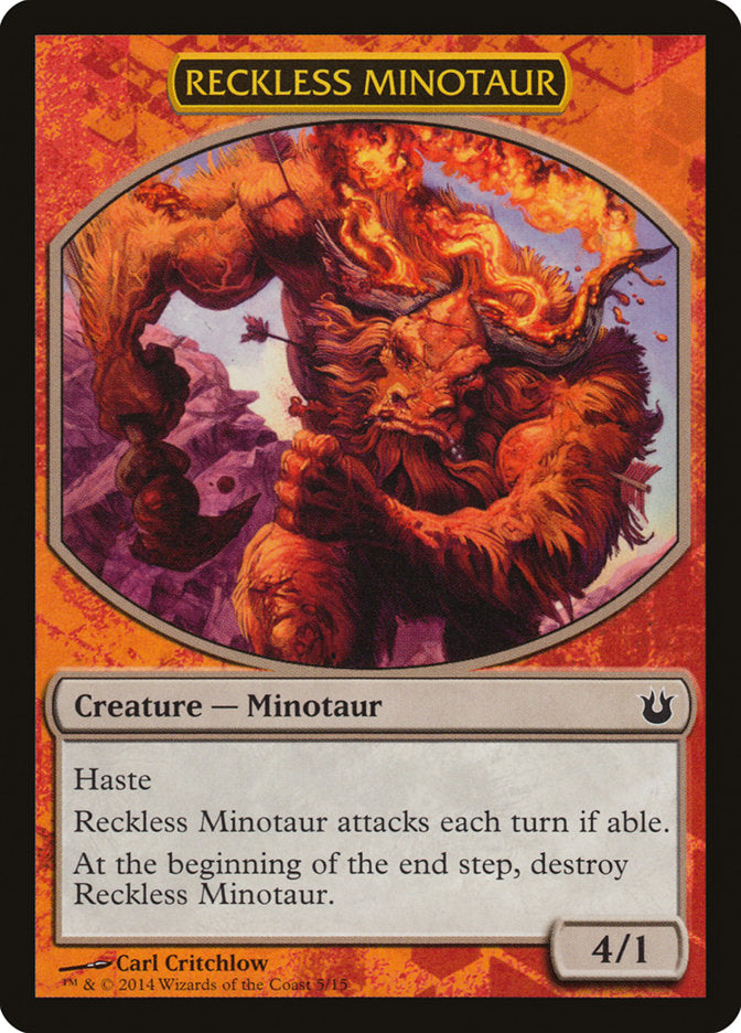 Reckless Minotaur [Born of the Gods Battle the Horde] | Cards and Coasters CA